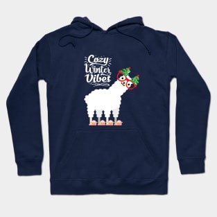 Funny and cute festive llama Hoodie